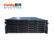 Cenby新邦 NS-401P 统一存储设备（全闪） 4U24 盘位 双控制器 国产海光16核 256GB 缓存 万兆 + 千兆接口 企业级数据存储