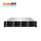 Cenby新邦RS-400分布式存储（普通混闪型）2U12 盘位  双国产8核128GB缓存25Gb万兆光纤口企业级集群存储